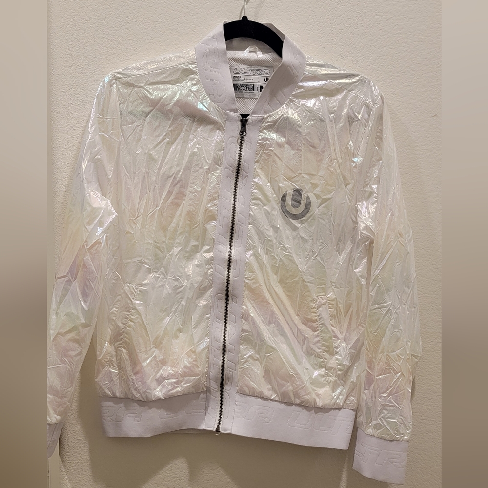 Ultra music festival UMF women's iridescent windbreaker Med M